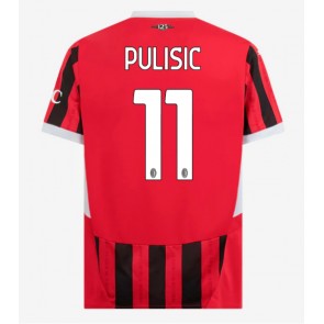 AC Milan Christian Pulisic #11 Domácí Dres 2024-25 Krátký Rukáv